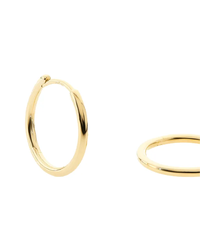 Aya Big Creole 18ct Gold Plated sold by Larsson & Jennings