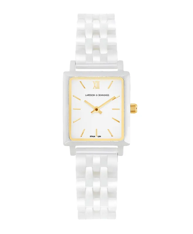 Boyfriend Mini Áine White Gold 33mm sold by Larsson & Jennings