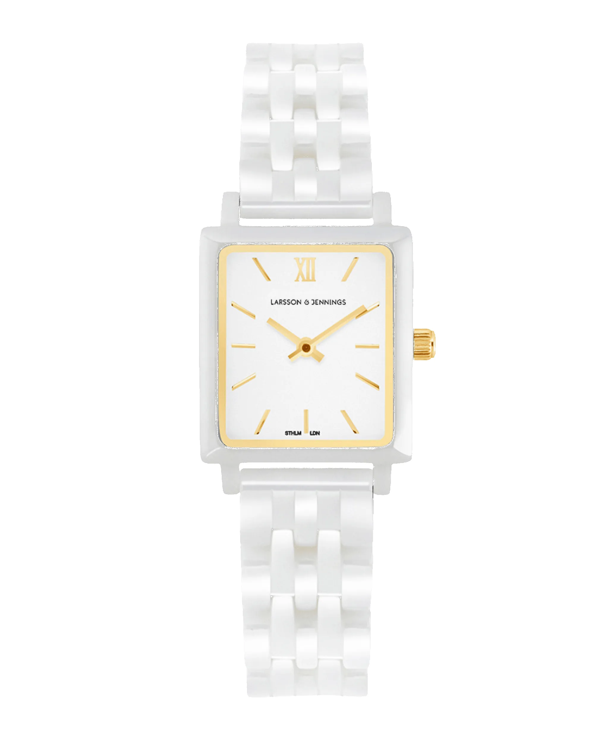 Boyfriend Mini Áine White Gold 33mm sold by Larsson & Jennings