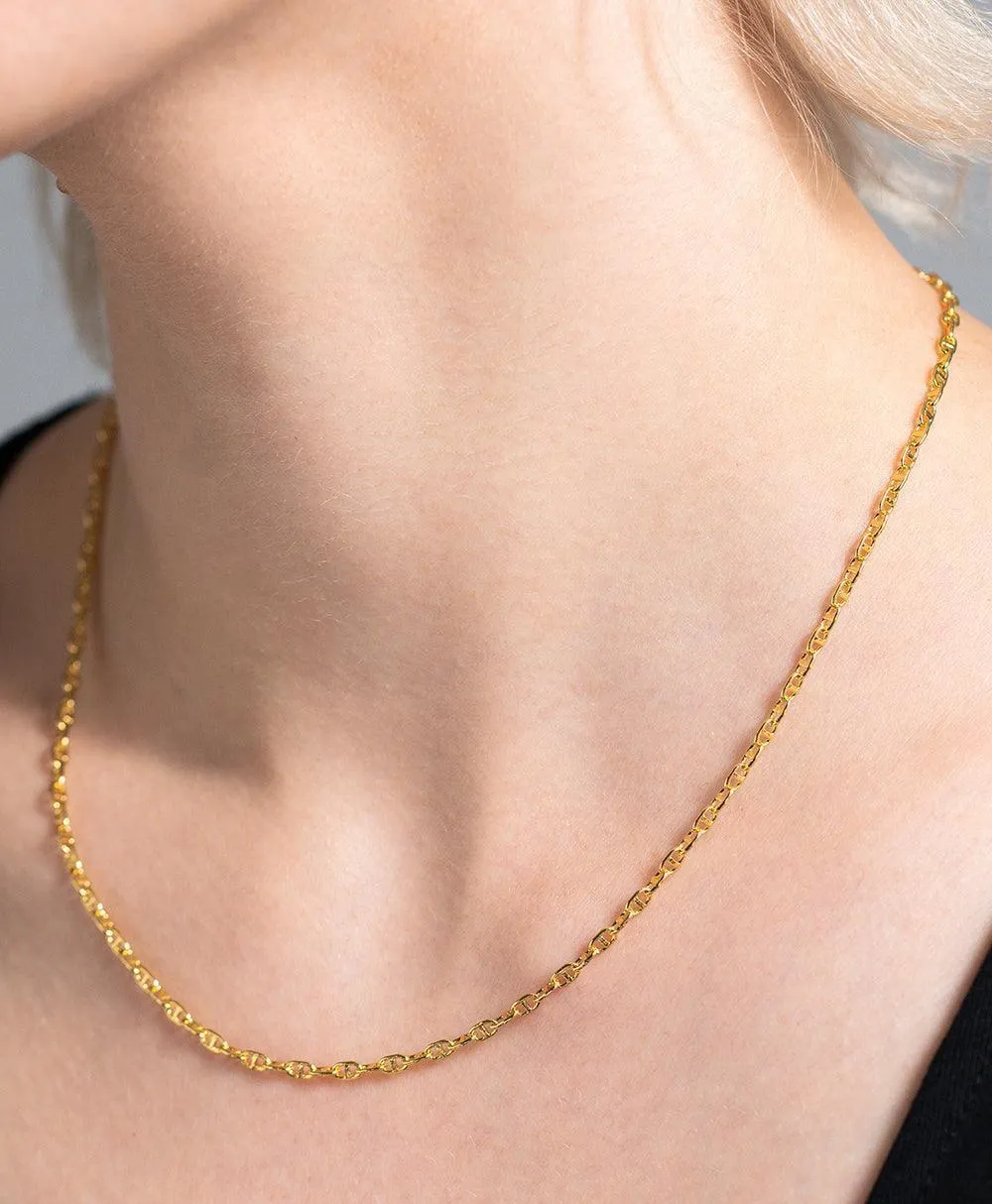 Alma Necklace 18ct Gold Plated sold by Larsson & Jennings product image thumbnail 4