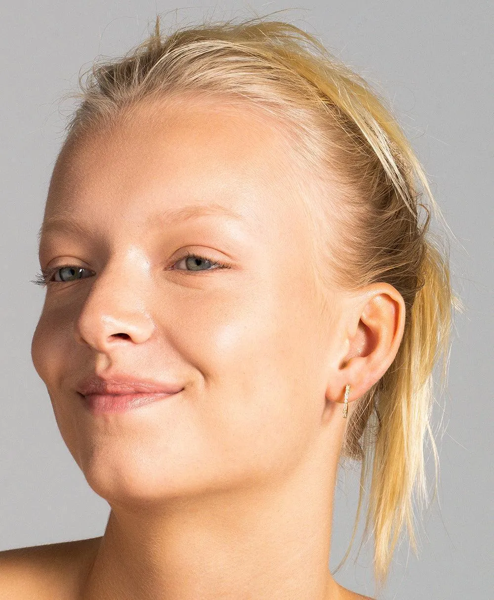 Lilja Creole White 18ct Gold Plated sold by Larsson & Jennings product image thumbnail 4