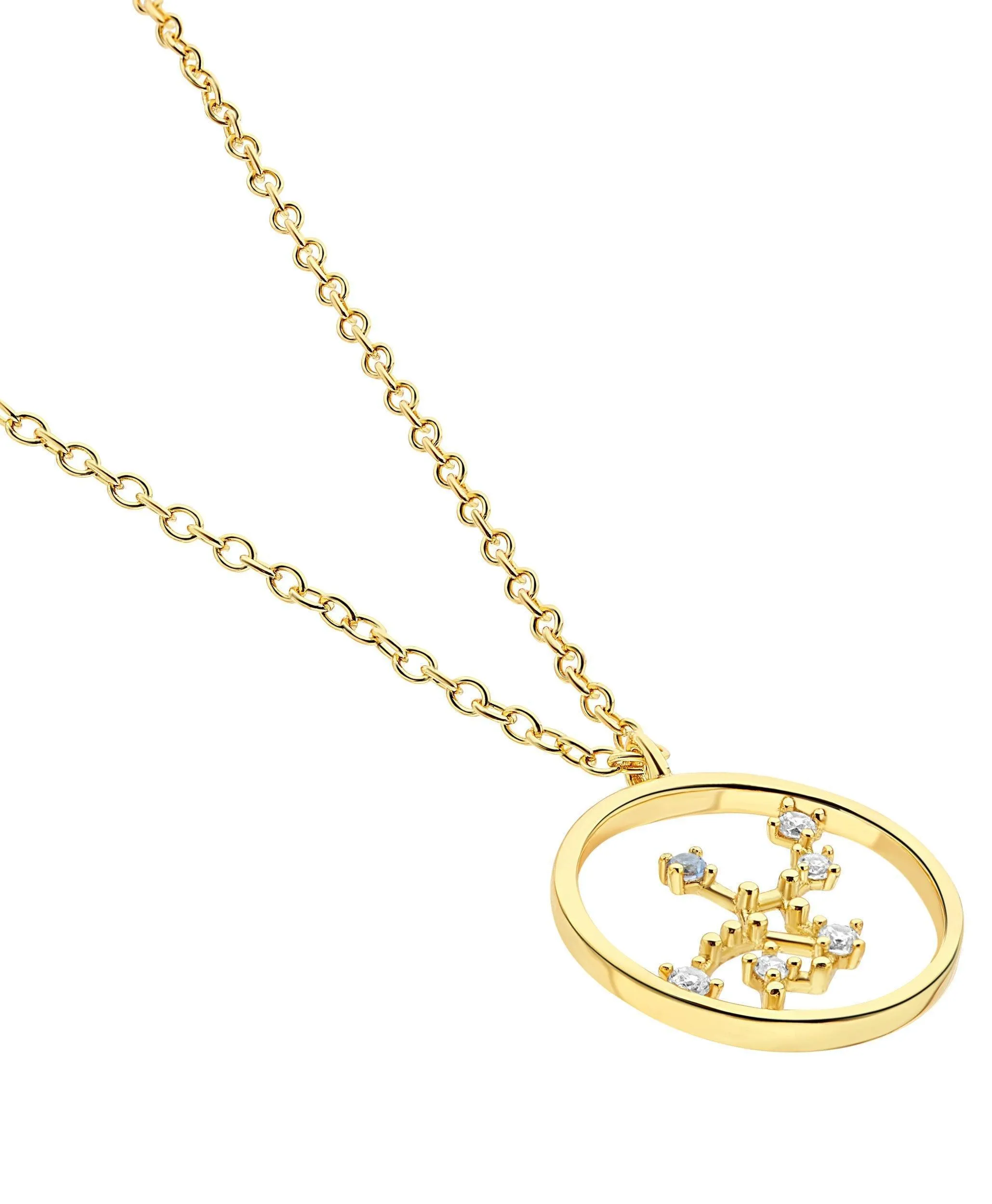 Zodiac Necklace Virgo 18ct Gold Plated sold by Larsson & Jennings product image thumbnail 4