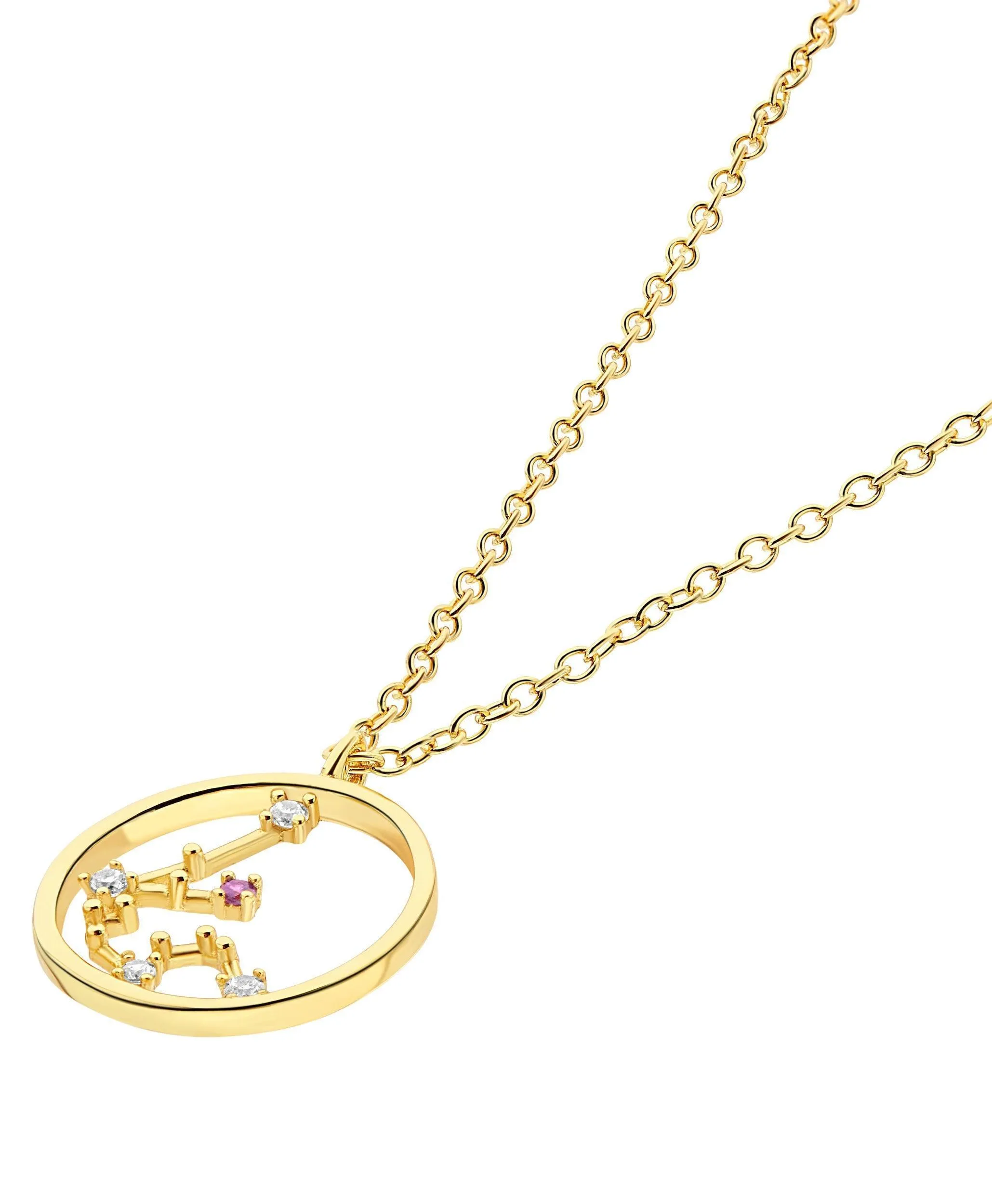 Zodiac Necklace Aquarius 18ct Gold Plated sold by Larsson & Jennings product image thumbnail 3