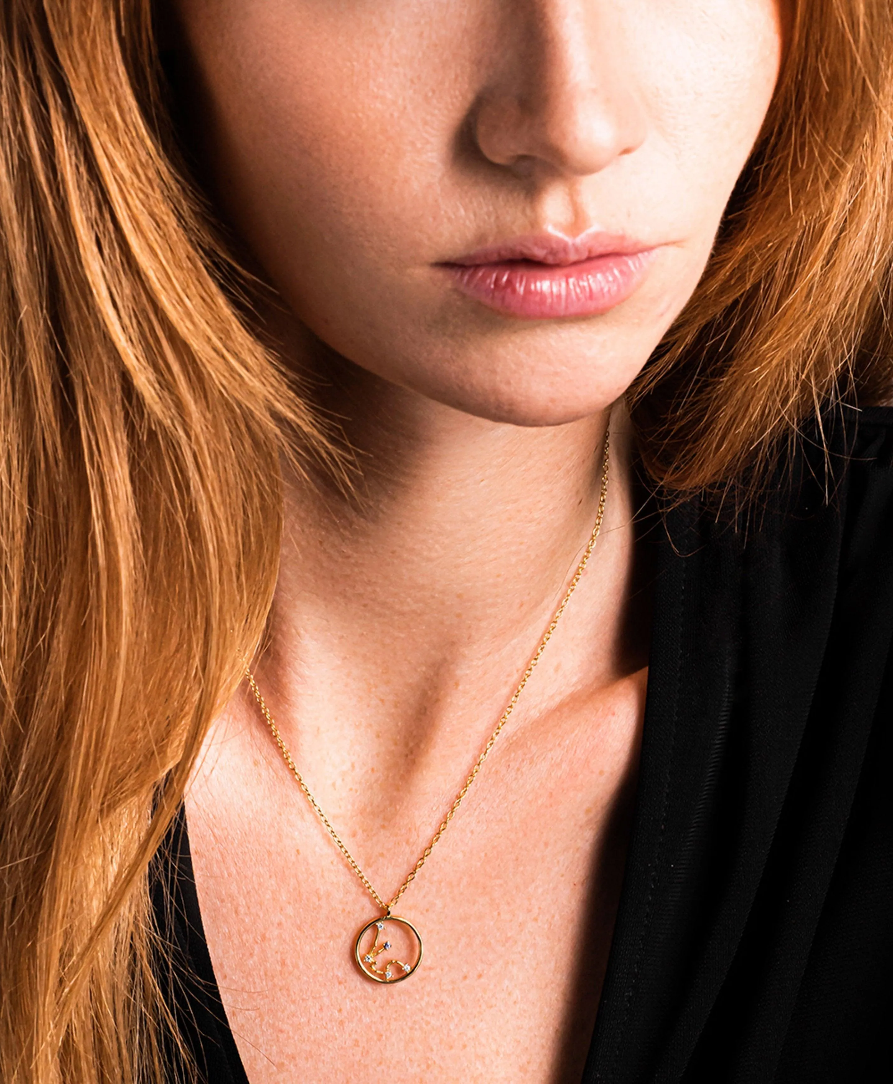 Zodiac Necklace Aquarius 18ct Gold Plated sold by Larsson & Jennings product image thumbnail 4