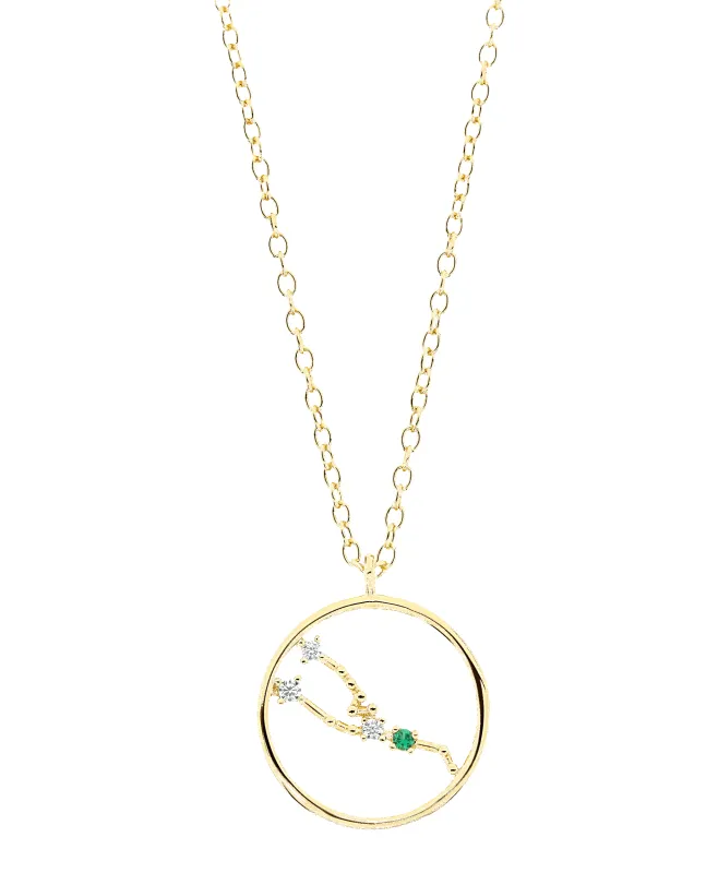 Zodiac Necklace Taurus 18ct Gold Plated sold by Larsson & Jennings