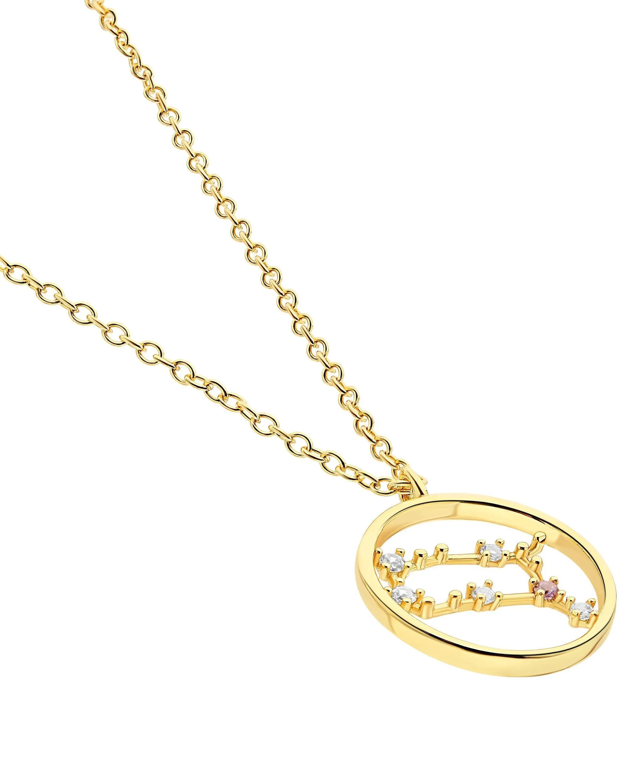 Zodiac Necklace Gemini 18ct Gold Plated sold by Larsson & Jennings product image thumbnail 3