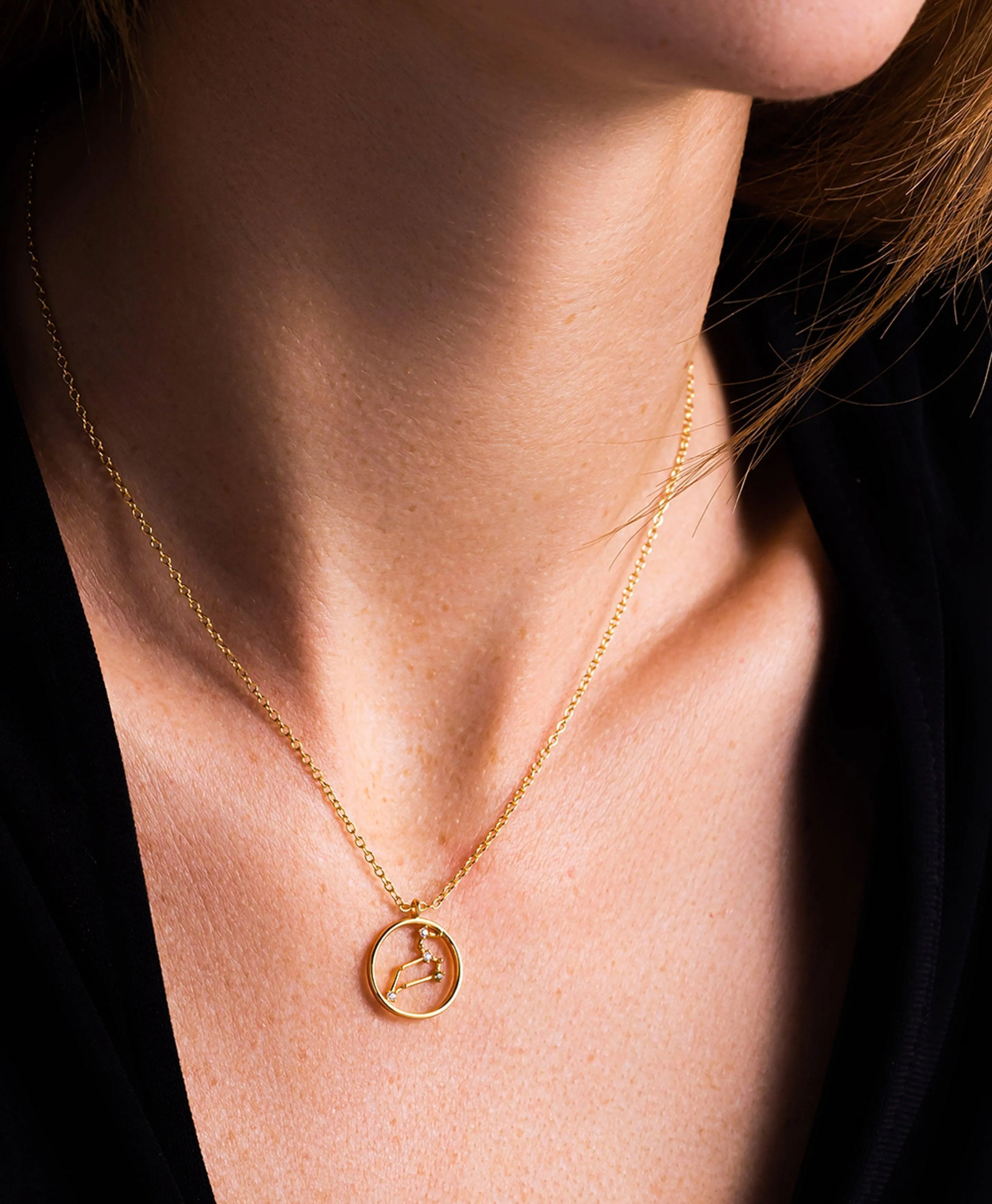 Zodiac Necklace Leo 18ct Gold Plated sold by Larsson & Jennings product image thumbnail 4
