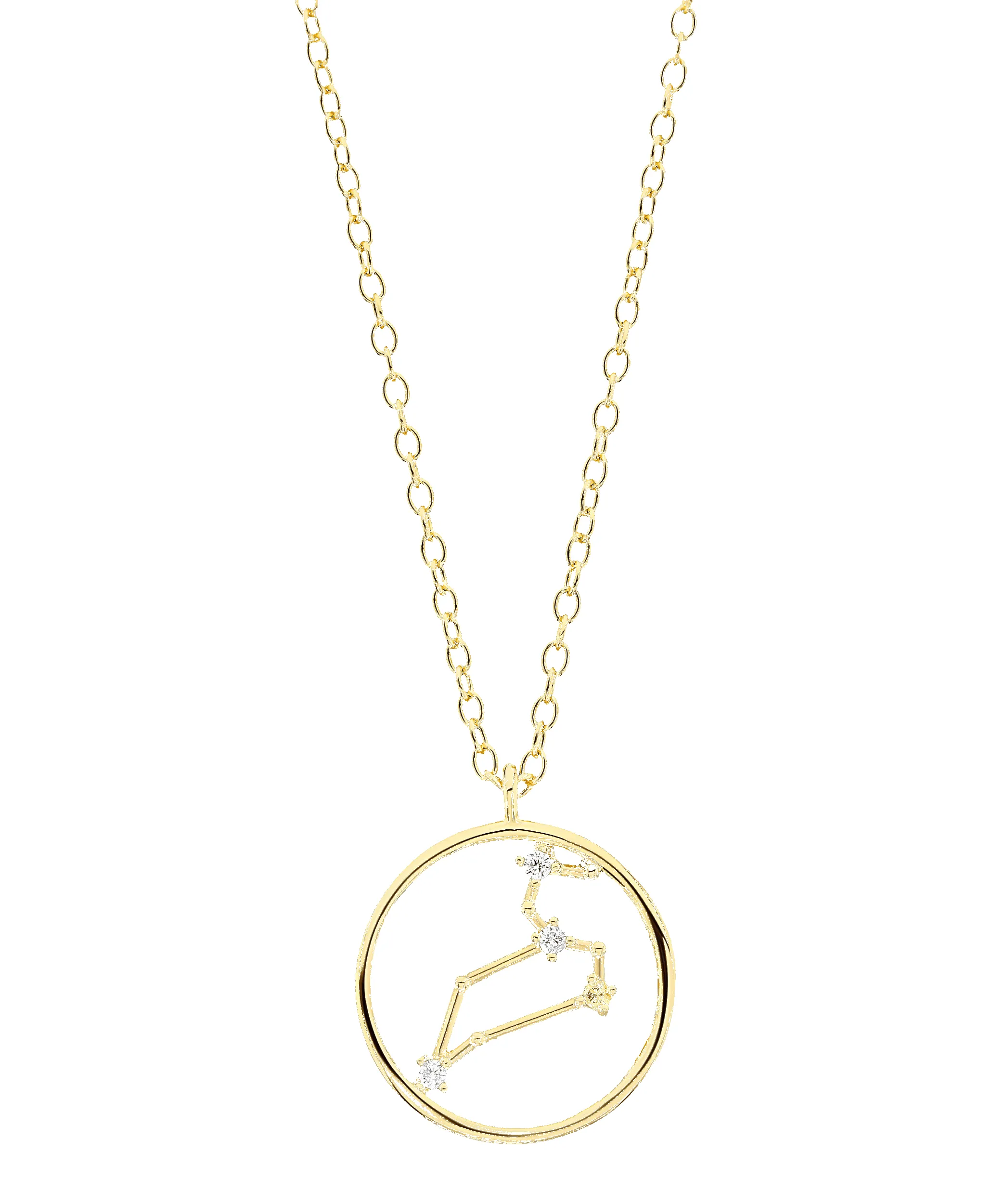 Zodiac Necklace Leo 18ct Gold Plated sold by Larsson & Jennings