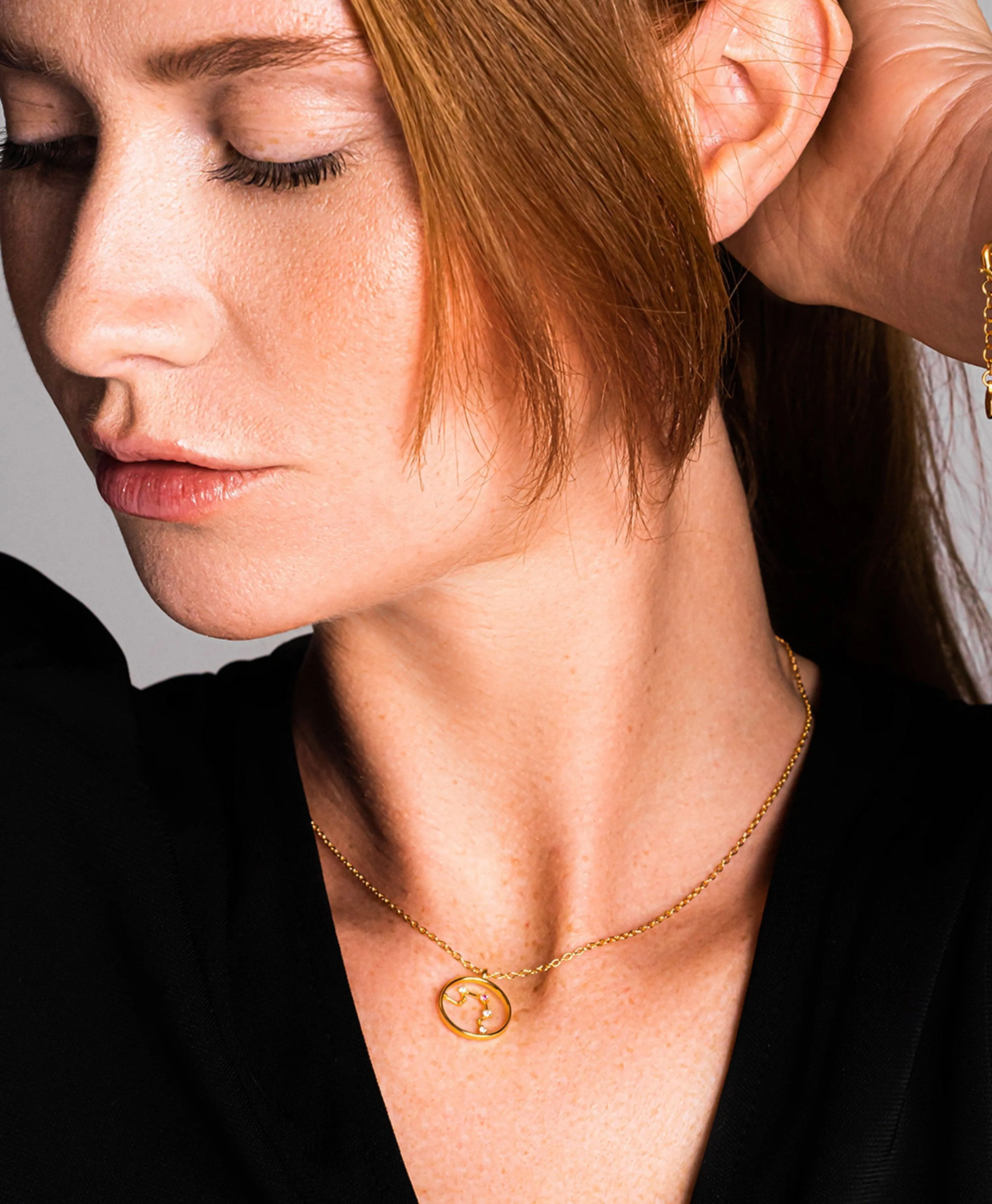 Zodiac Necklace Libra 18ct Gold Plated sold by Larsson & Jennings product image thumbnail 2