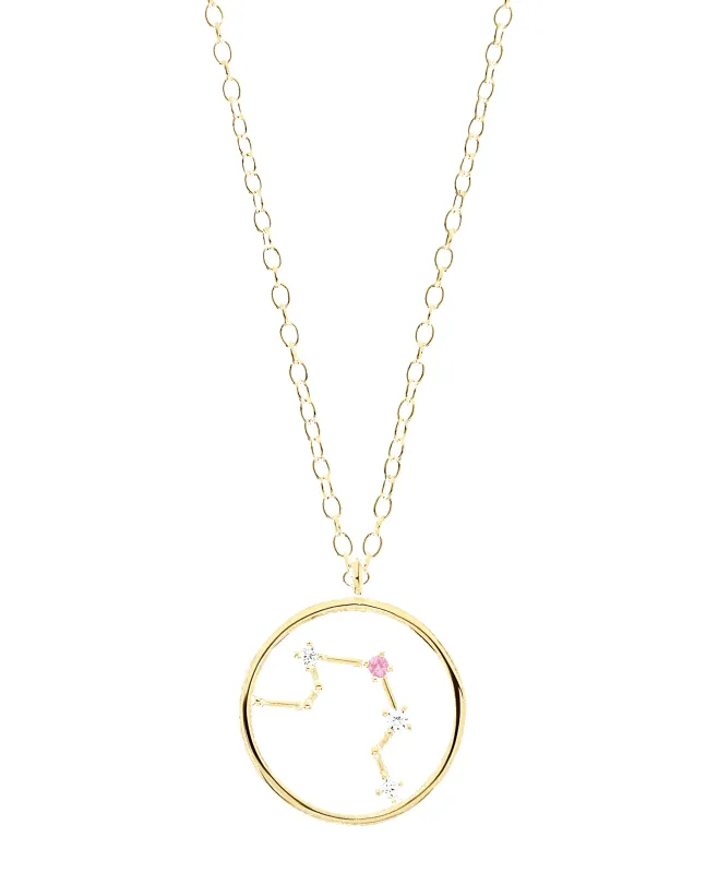 Zodiac Necklace Libra 18ct Gold Plated sold by Larsson & Jennings