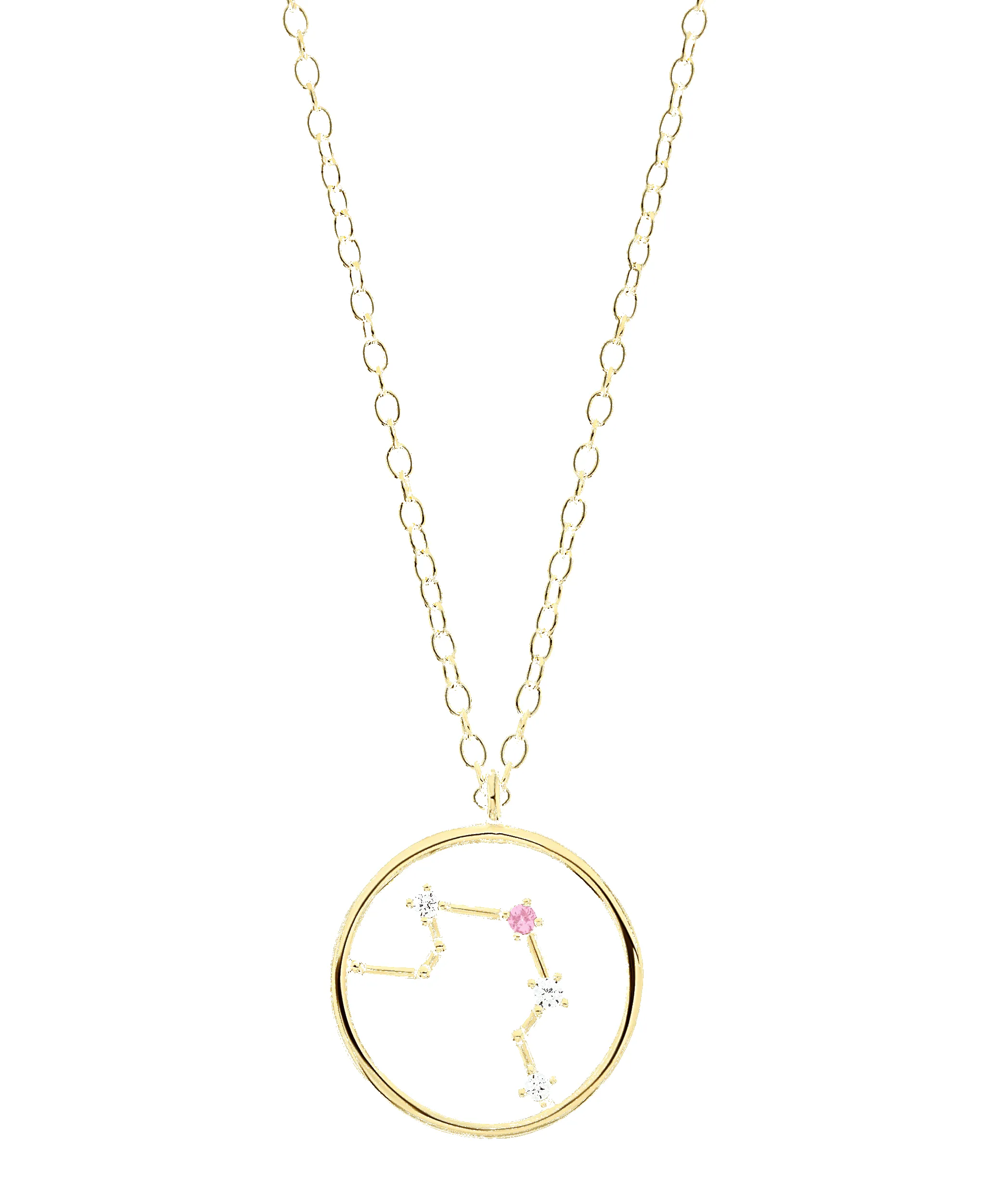 Zodiac Necklace Libra 18ct Gold Plated sold by Larsson & Jennings