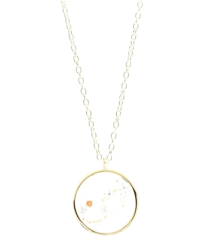 Zodiac Necklace Scorpio 18ct Gold Plated sold by Larsson & Jennings