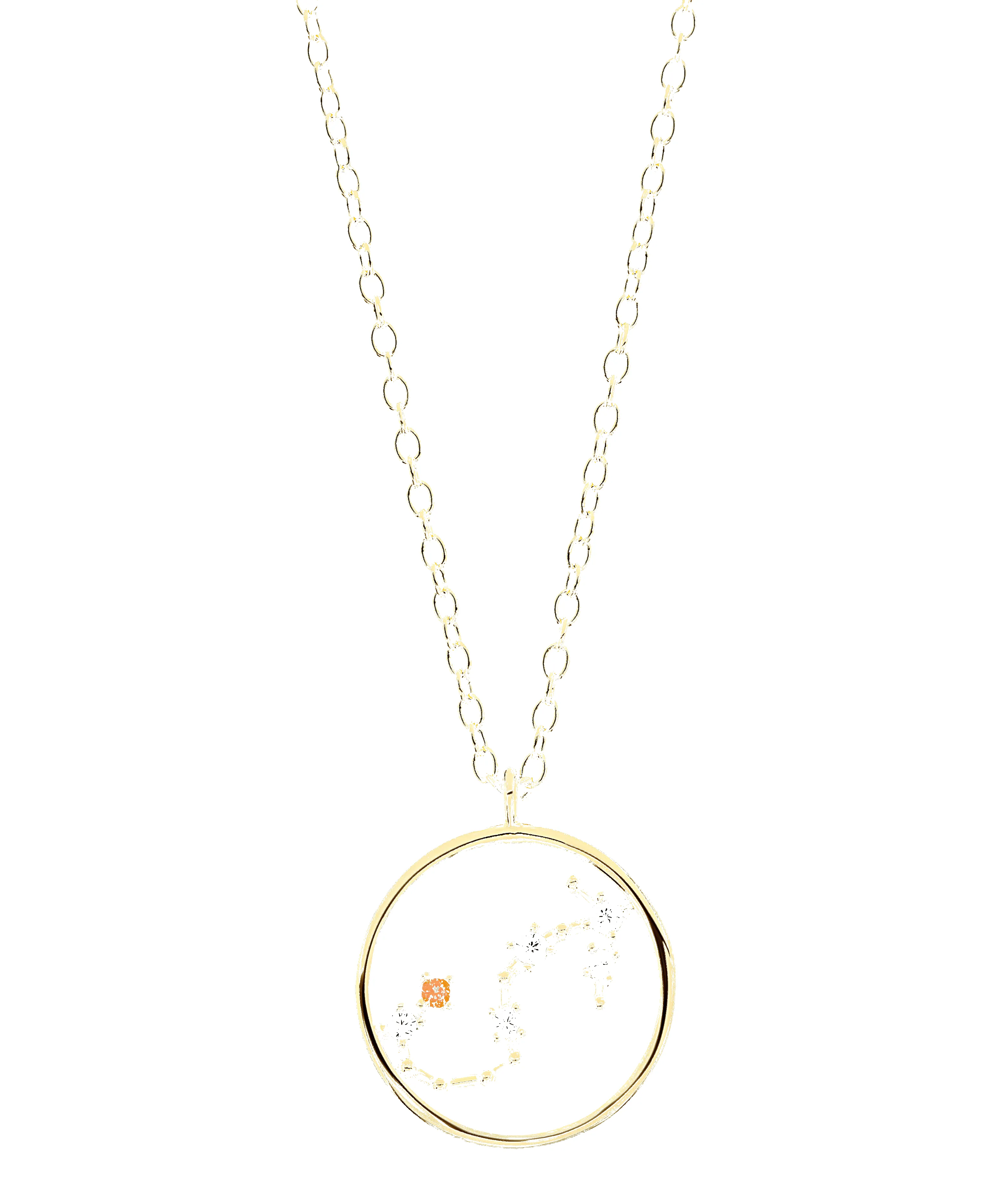 Zodiac Necklace Scorpio 18ct Gold Plated sold by Larsson & Jennings