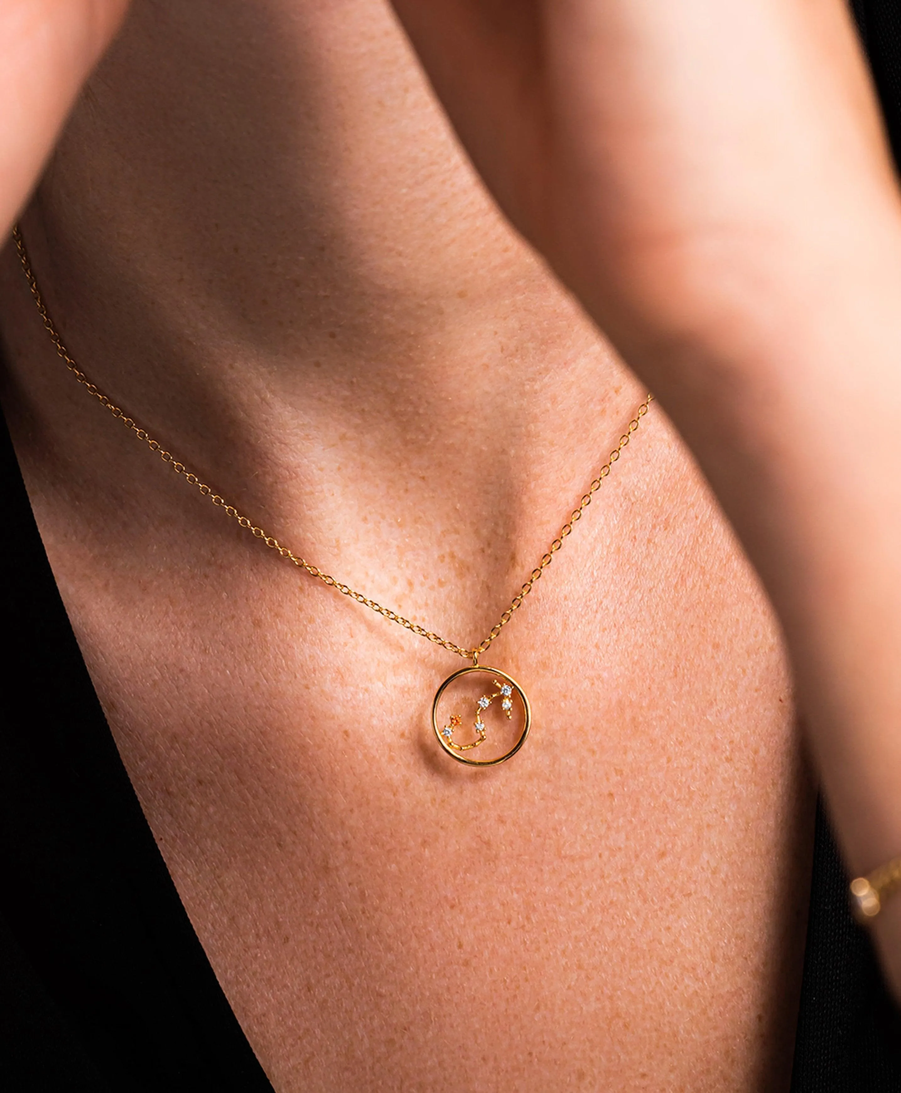 Zodiac Necklace Scorpio 18ct Gold Plated sold by Larsson & Jennings product image thumbnail 2