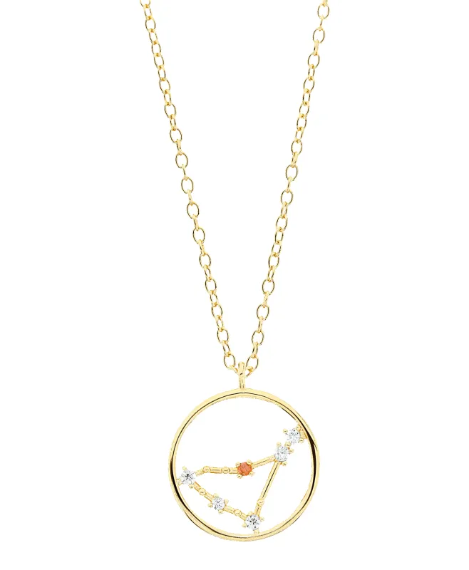 Zodiac Necklace Capricorn 18ct Gold Plated sold by Larsson & Jennings