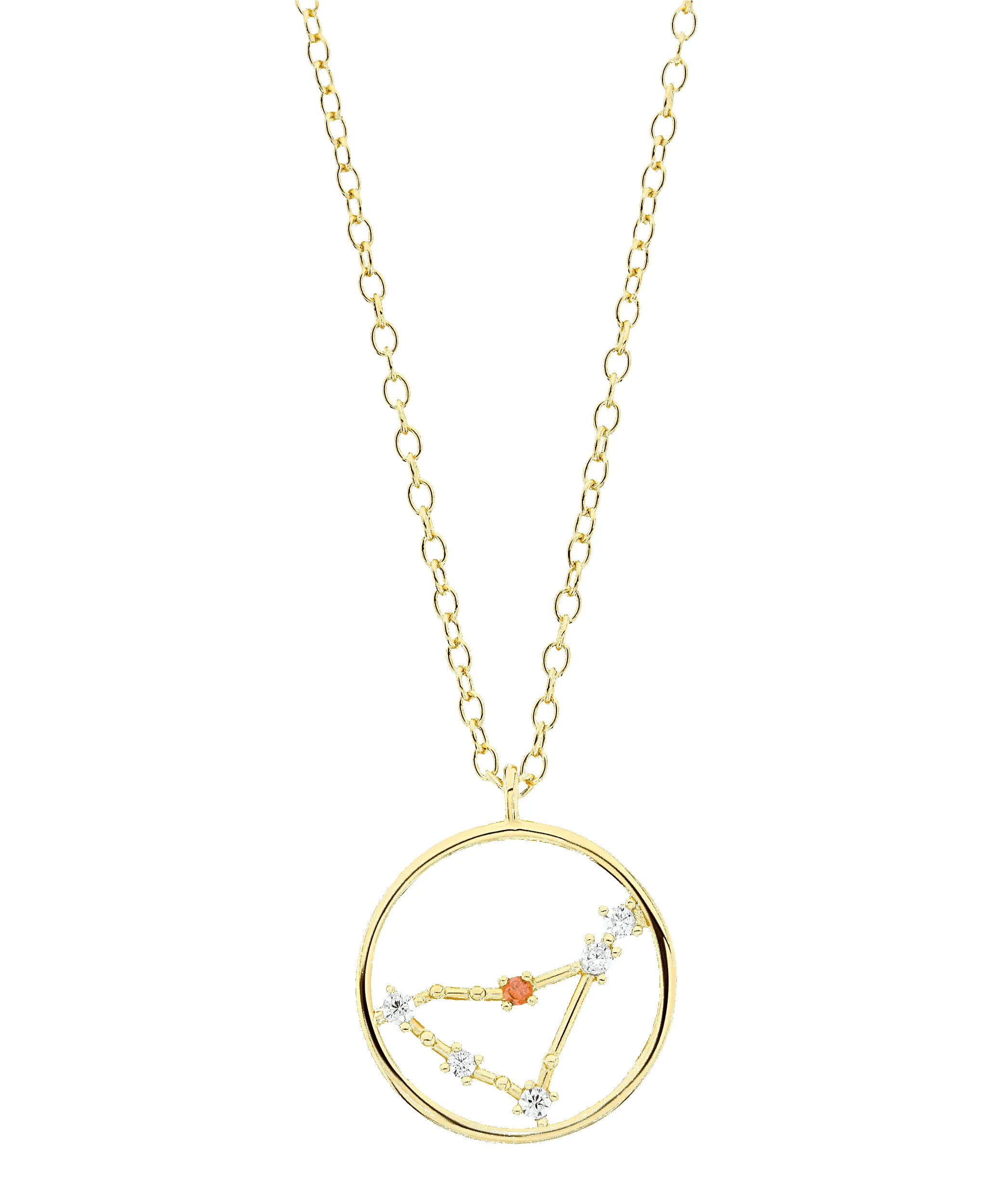 Zodiac Necklace Capricorn 18ct Gold Plated sold by Larsson & Jennings