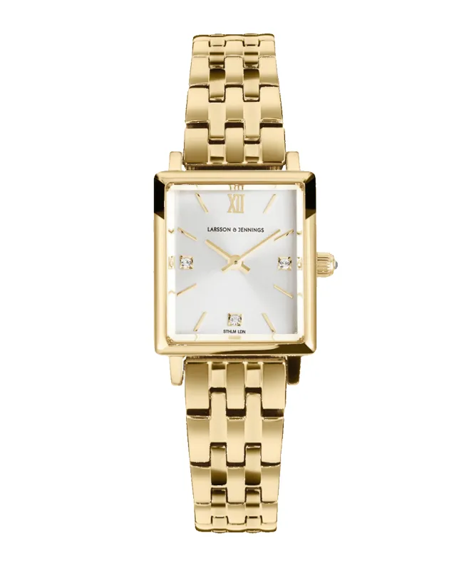Boyfriend Mini Elevate Gold White 31mm made by Larsson & Jennings