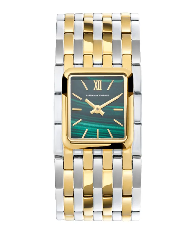 Tribeca Mixed Gold Green 24mm made by Larsson & Jennings
