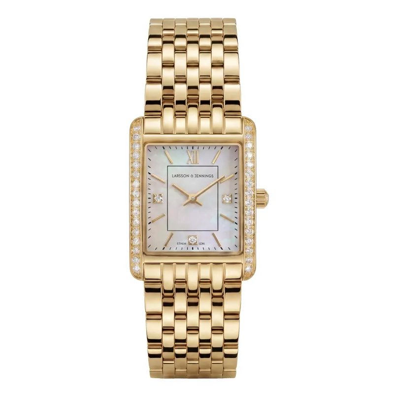 Boyfriend Carré Luxe Gold 31mm made by Larsson & Jennings