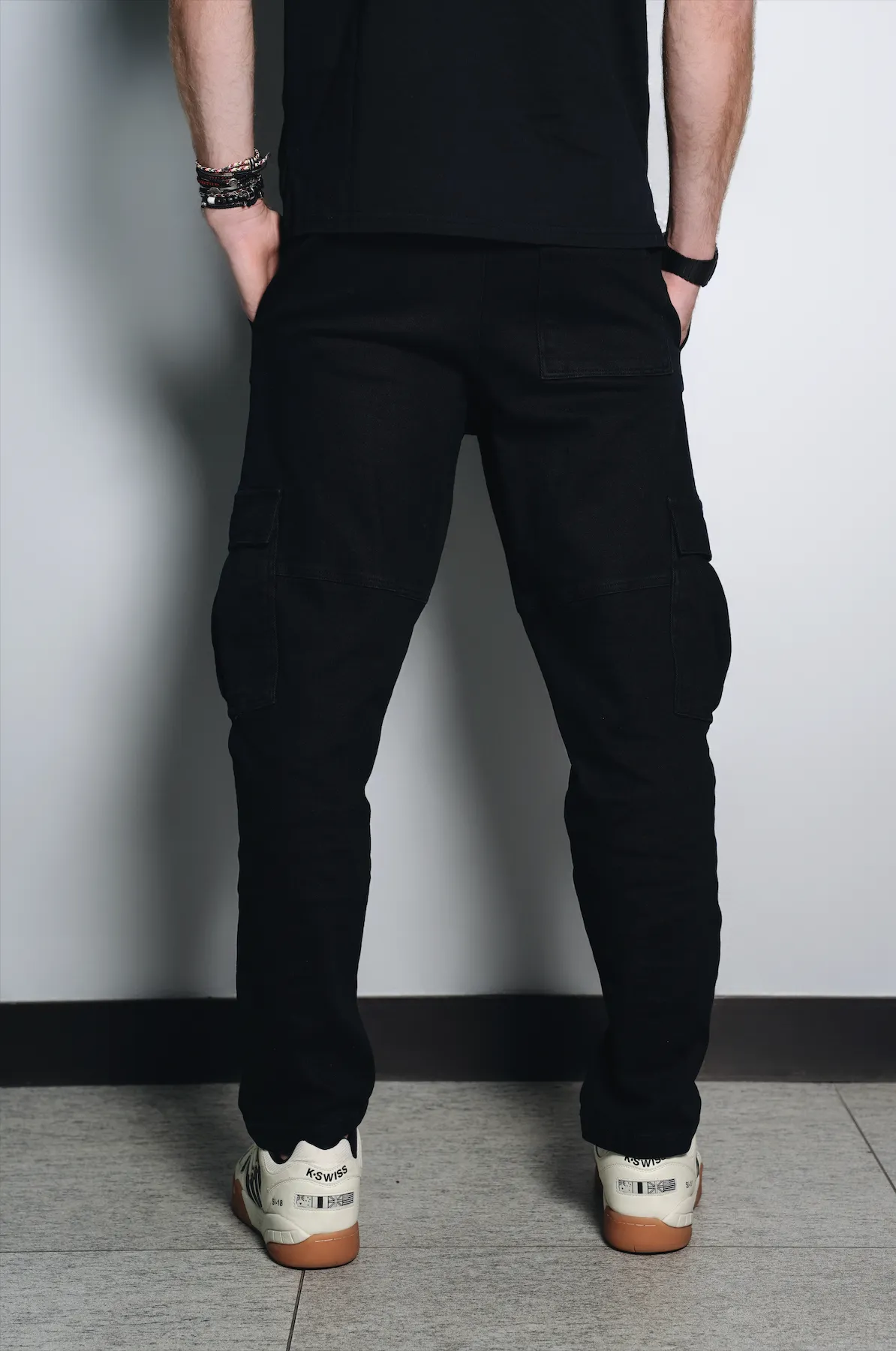 Black Casual Cargo Pants sold by Rublo product image thumbnail 2