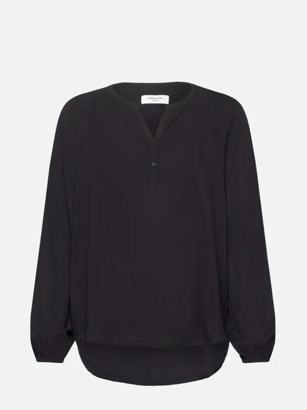 RWElif LS V-neck Long Blouse sold by Rosemunde Copenhagen