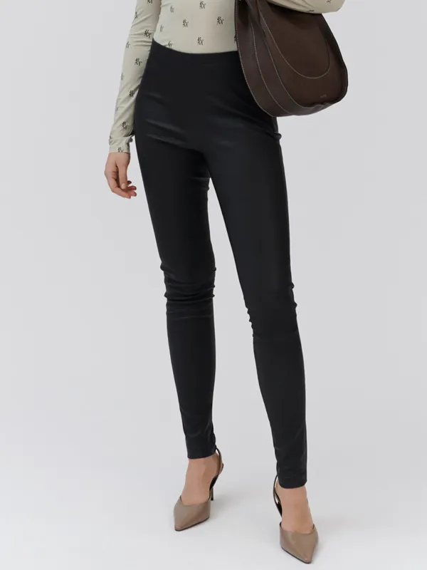 RWFarah MW Leather Trousers sold by Rosemunde Copenhagen