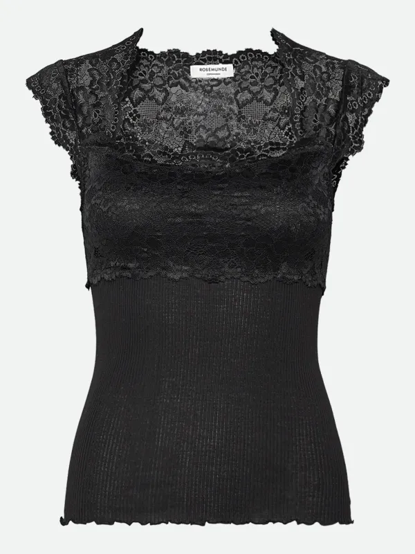 RWBalta SS Lace Top sold by Rosemunde Copenhagen