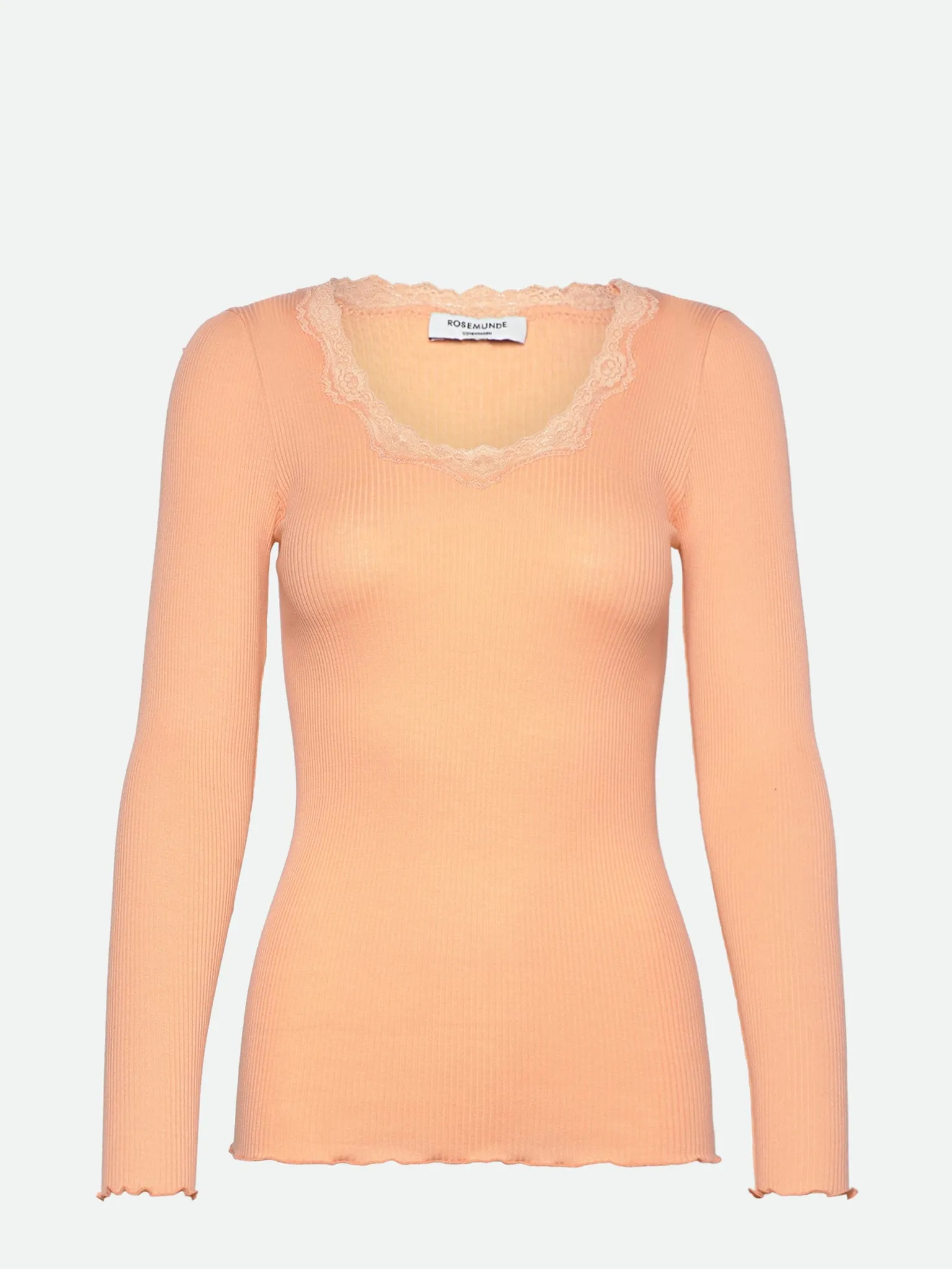 RWBabette LS U-neck Lace T-shirt sold by Rosemunde Copenhagen product image thumbnail 5