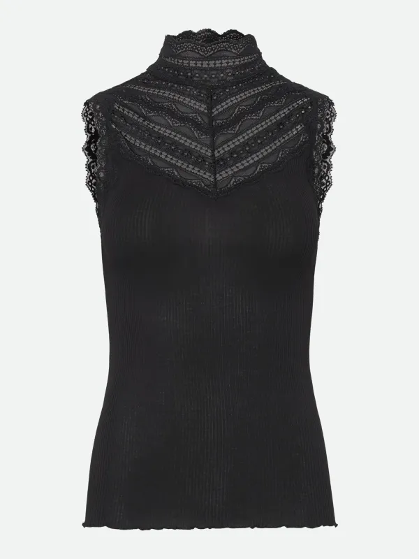 RMWBalta SL Turtleneck Lace Top sold by Rosemunde Copenhagen