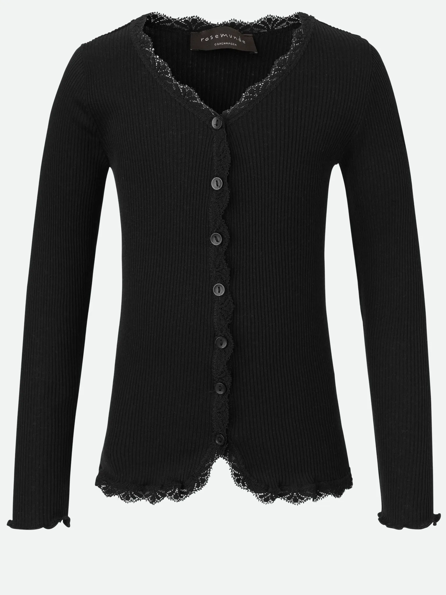 RKBeatha LS Cardigan w/ lace sold by Rosemunde Copenhagen product image thumbnail 3