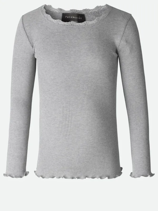 RKBeatha Silk t-shirt w/ lace sold by Rosemunde Copenhagen