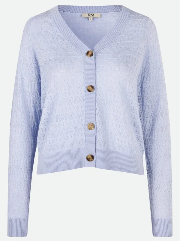 RMWSummer LS Pointelle Cardigan sold by Rosemunde Copenhagen