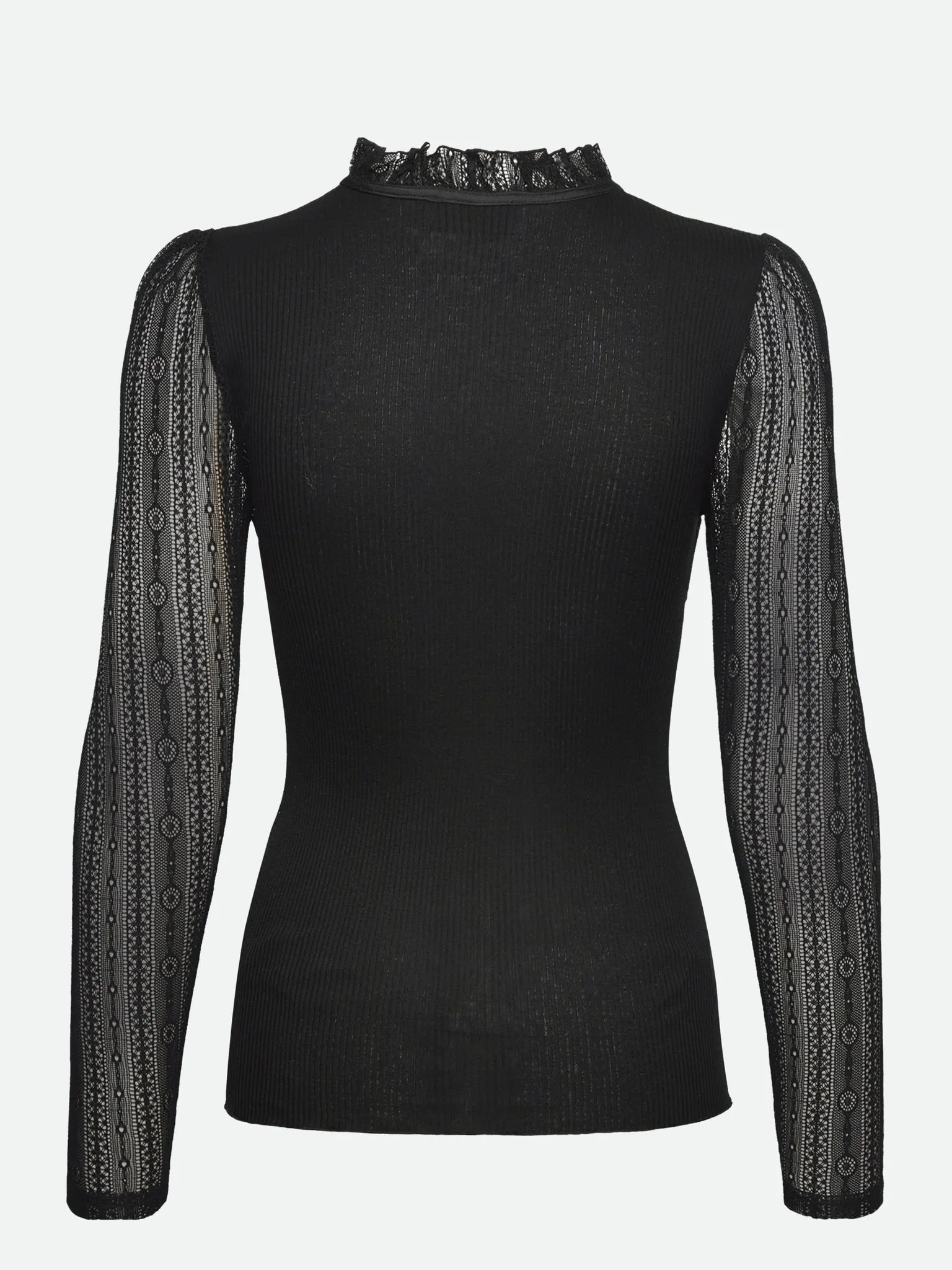 Beatha Silk Blouse w/ lace sold by Rosemunde Copenhagen product image thumbnail 3