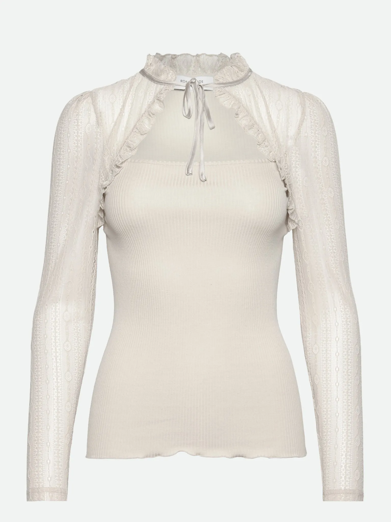 Beatha Silk Blouse w/ lace sold by Rosemunde Copenhagen product image thumbnail 4