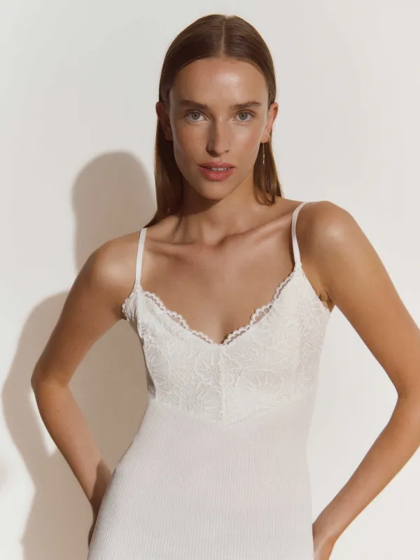 RWBeatha SL Strap Lace Top sold by Rosemunde Copenhagen