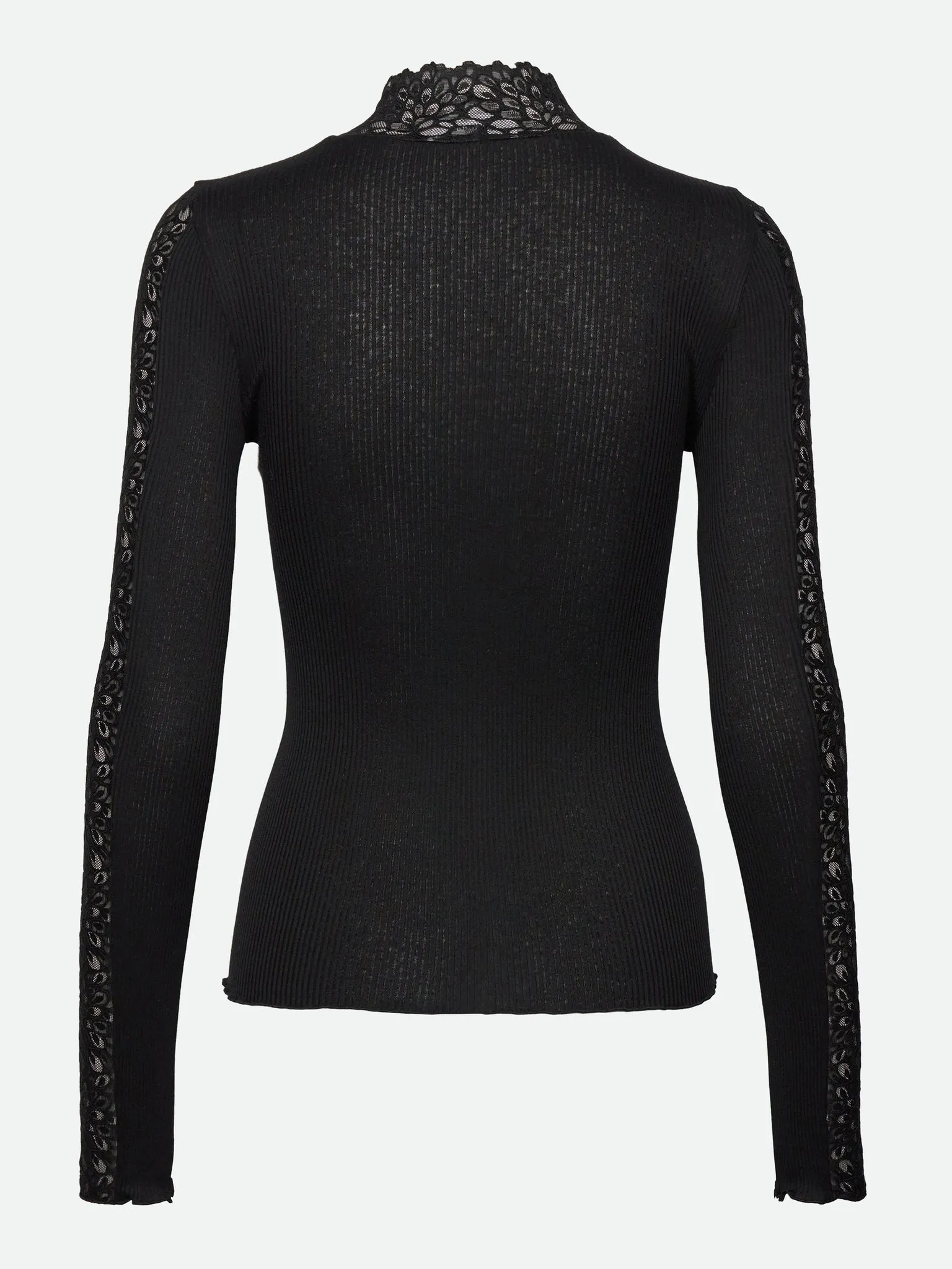 RWBeatha Silk LS Lace T-shirt sold by Rosemunde Copenhagen product image thumbnail 5