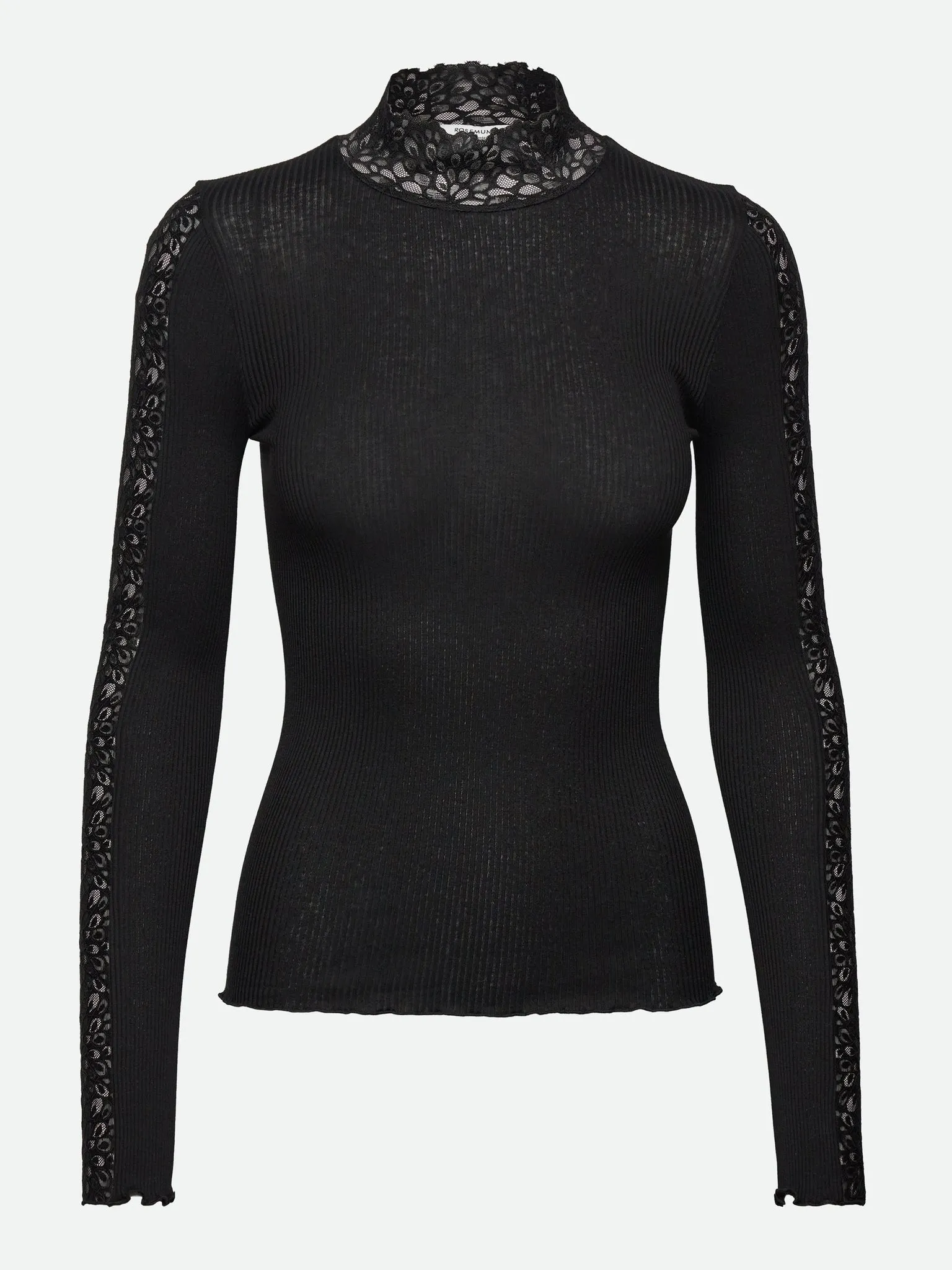 RWBeatha Silk LS Lace T-shirt sold by Rosemunde Copenhagen product image thumbnail 4