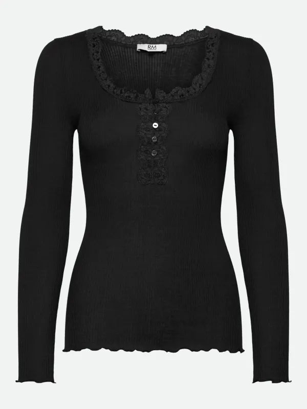 RMWBalta Modal LS Placket T-shirt sold by Rosemunde Copenhagen