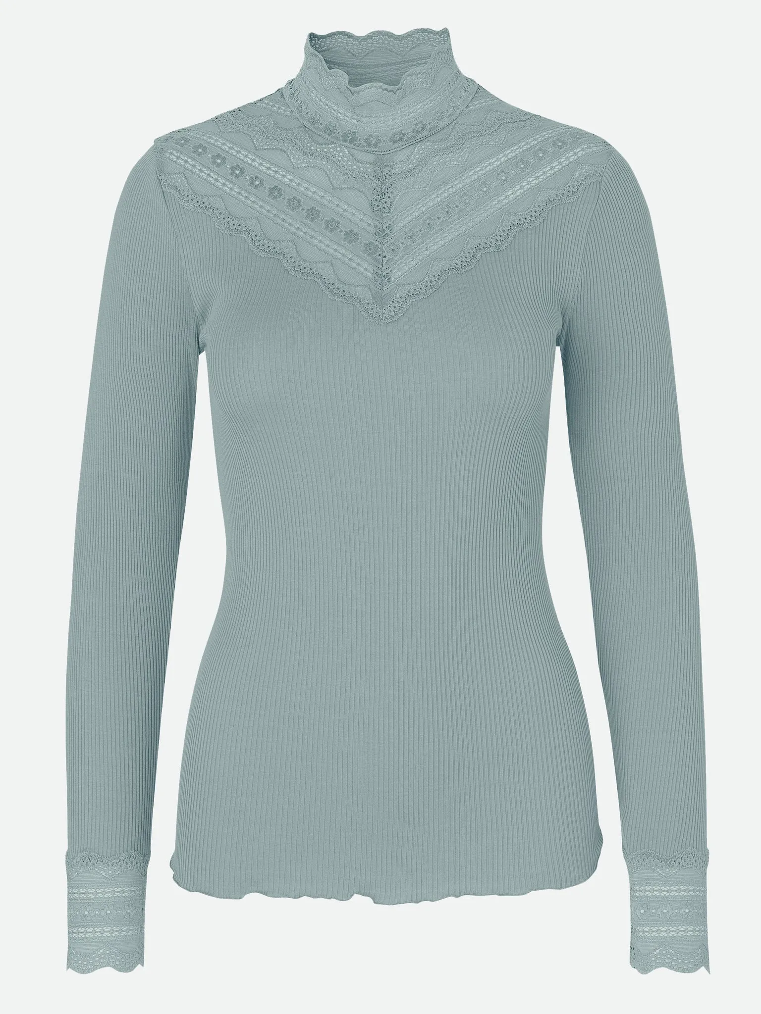 RWBenita Silk LS Lace T-neck T-shirt sold by Rosemunde Copenhagen product image thumbnail 5