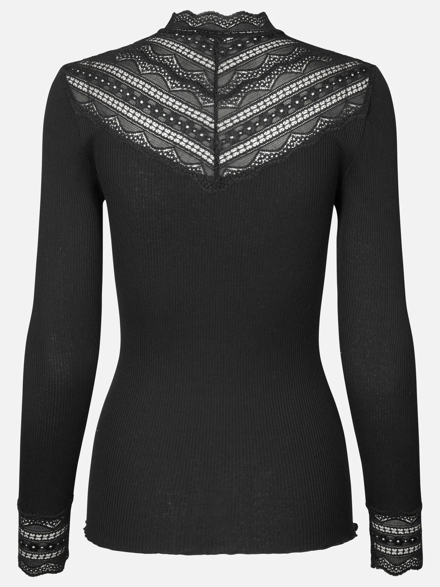 RWBenita Silk LS Lace T-neck T-shirt sold by Rosemunde Copenhagen product image thumbnail 2