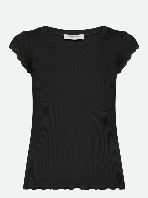RWBaybay SS Lace T-shirt sold by Rosemunde Copenhagen