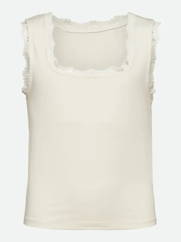RKBillie SL Square Lace Top sold by Rosemunde Copenhagen