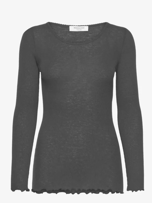RWBurlington Wool LS O-neck T-shirt sold by Rosemunde Copenhagen