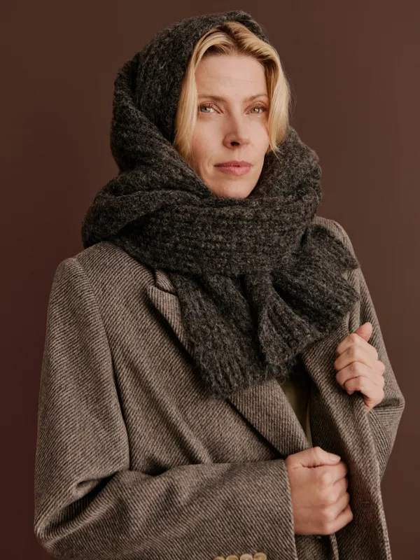 RWTulip Wool Blend Rib Knit Scarf sold by Rosemunde Copenhagen