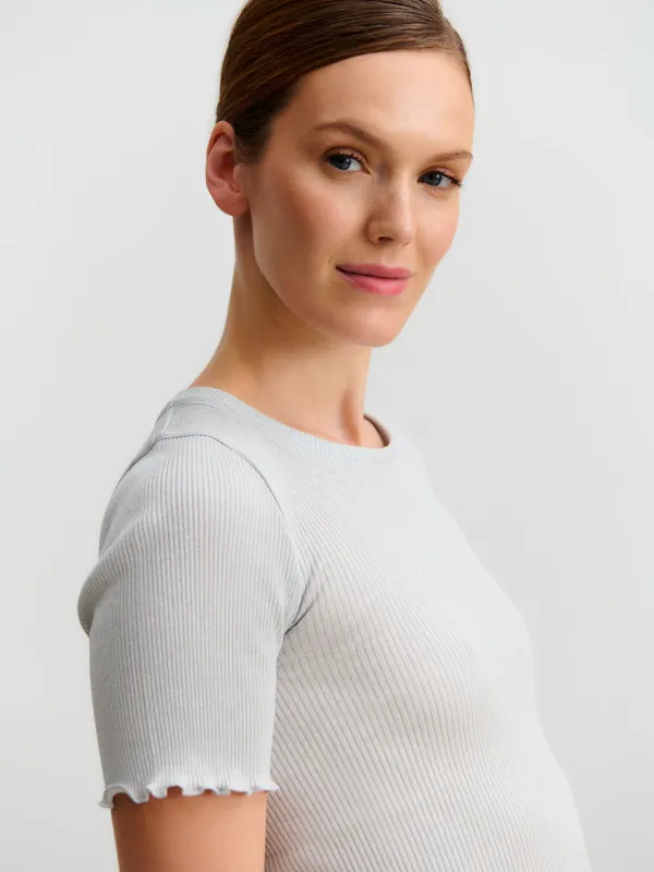 RWBoston Lurex SS T-shirt sold by Rosemunde Copenhagen