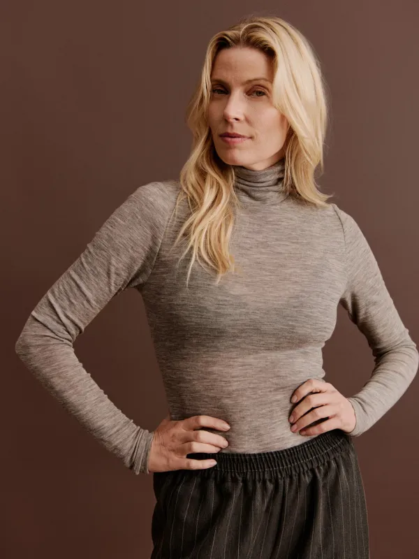 RWSara Cashmere Blend LS Roll-neck T-shirt sold by Rosemunde Copenhagen