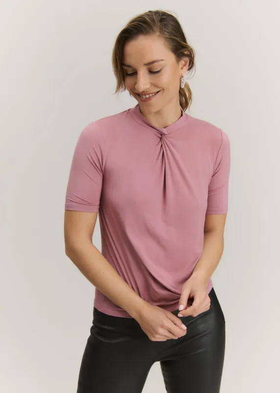 RWBiarritz SS Knot T-neck T-shirt sold by Rosemunde Copenhagen