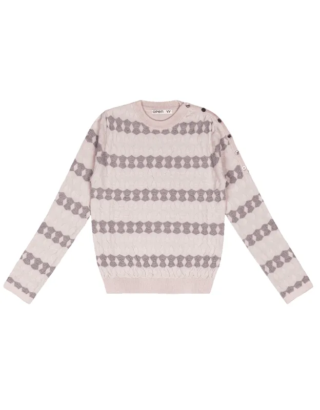 Jacquard Pullover made by OPEN YY