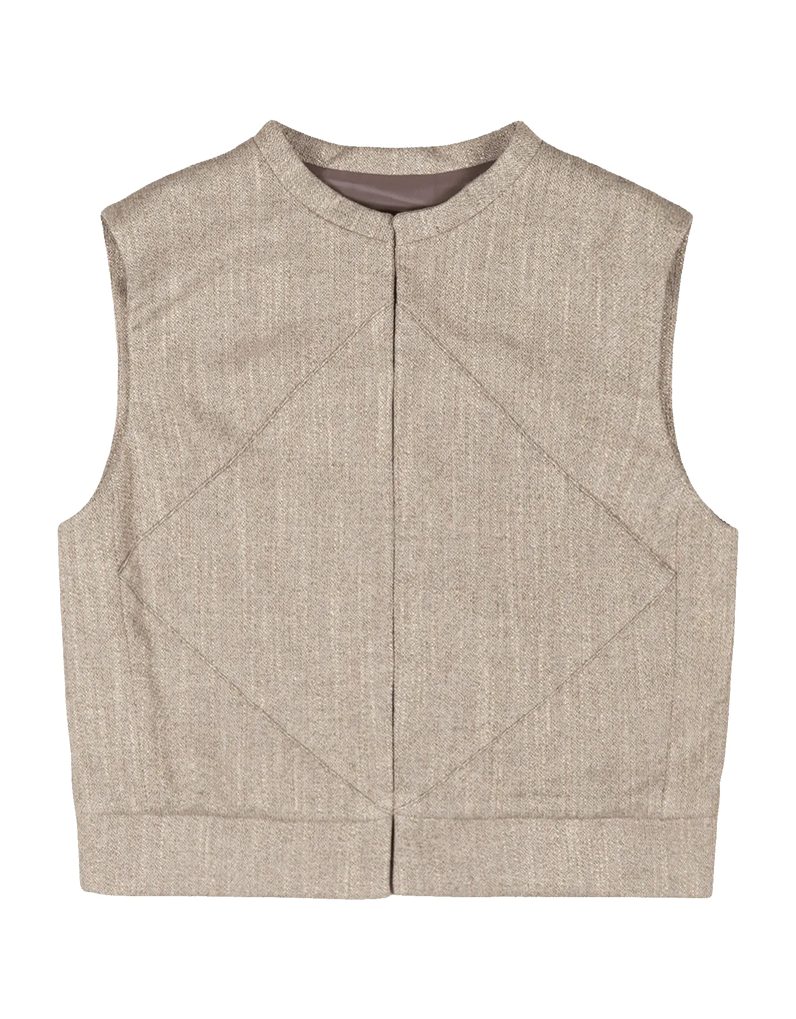 Wool Tweed Motive Vest sold by Rezet Store