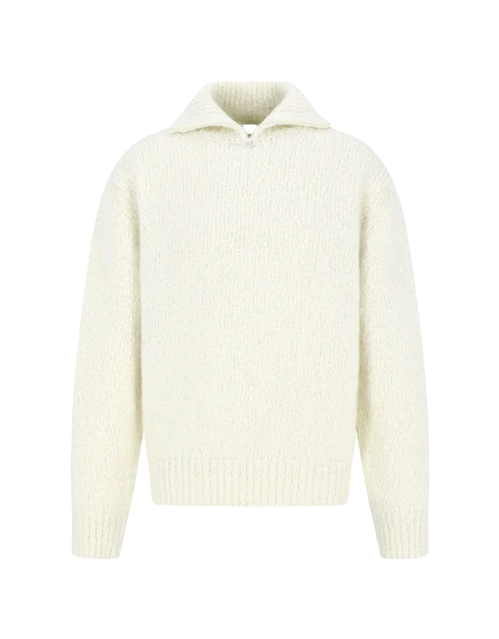 Hairy Slub Half Zip Up Knit sold by Rezet Store product image thumbnail 2